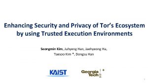 Enhancing Security and Privacy of Tors Ecosystem by