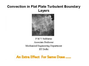 Convection in Flat Plate Turbulent Boundary Layers P