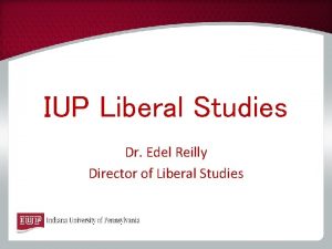 Iup liberal studies