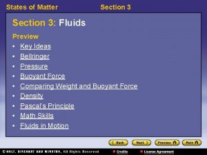 States of Matter Section 3 Fluids Preview Key