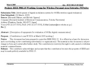 March 2005 doc IEEE 802 15 05166 r