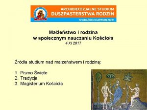 Maestwo i rodzina w spoecznym nauczaniu Kocioa 4