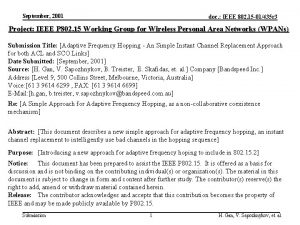 September 2001 doc IEEE 802 15 01435 r