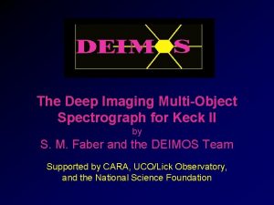 The Deep Imaging MultiObject Spectrograph for Keck II