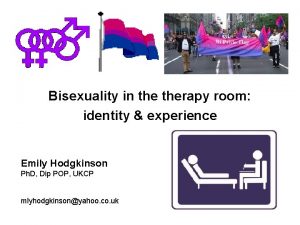 Bisexuality in therapy room identity experience Emily Hodgkinson