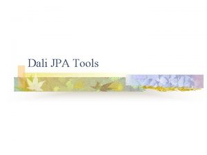 Dali jpa tools