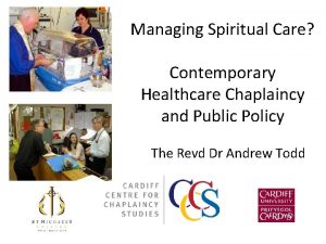 Managing Spiritual Care Contemporary Healthcare Chaplaincy and Public