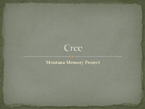 Montana memory project