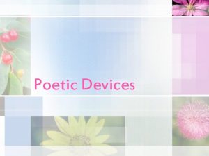 Poetic devices