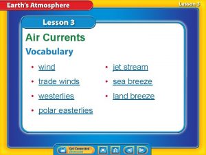 Air Currents wind jet stream trade winds sea