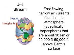 Jet Stream Fast flowing narrow air currents found