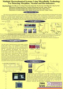 Multiple Electrochemical Systems Using Microfluidic Technology For Detecting