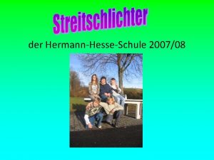 der HermannHesseSchule 200708 Aus einem harmlosen Fuballspiel wird