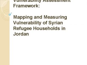 Vulnerability Assessment Framework Mapping and Measuring Vulnerability of