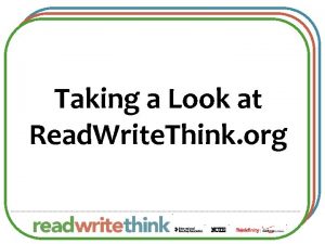 Read write think