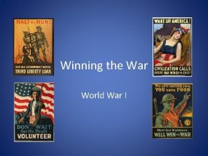 Winning the War World War I Total War