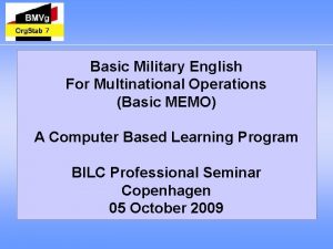 7 Basic Military English For Multinational Operations Basic