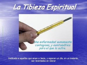 La tibieza espiritual