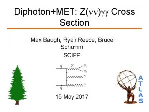 DiphotonMET Z Cross Section Max Baugh Ryan Reece