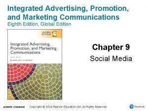 Integrated Advertising Promotion and Marketing Communications Eighth Edition