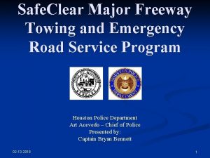 Safe clear towing