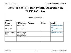 November 2014 doc IEEE 802 11 141437 r