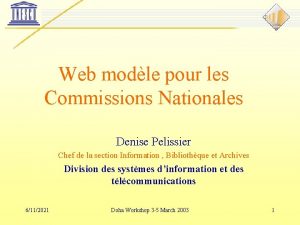 Web modle pour les Commissions Nationales Denise Pelissier