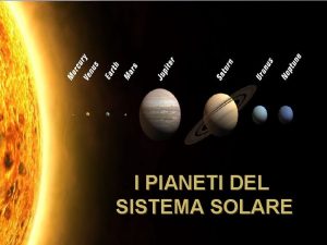 I PIANETI DEL SISTEMA SOLARE Introduzione Tutti i