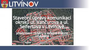 Stavebn pravy komunikac okrsk ul Vanurova a ul