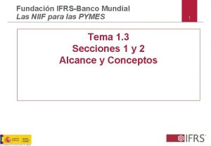 Fundacin IFRSBanco Mundial Las NIIF para las PYMES