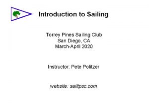 Introduction to Sailing Torrey Pines Sailing Club San
