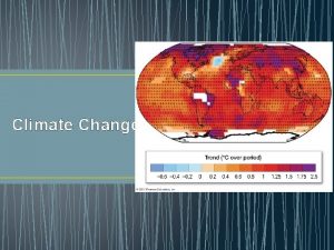 Climate Change Climate Variability vs Climate Change 1
