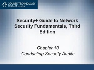 Security Guide to Network Security Fundamentals Third Edition