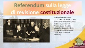 Referendum sulla legge di revisione costituzionale Firma della