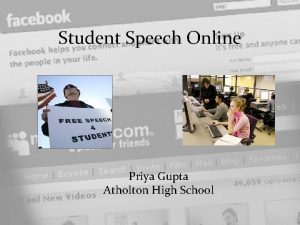 Student Speech Online Priya Gupta Atholton High School