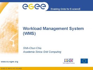 Enabling Grids for Escienc E Workload Management System