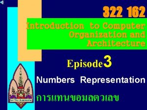 322 162 Introduction to Computer Organization and Architecture