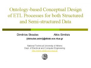 Ontologybased Conceptual Design of ETL Processes for both