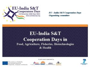 EU India ST Cooperation Days Organising committee EUIndia