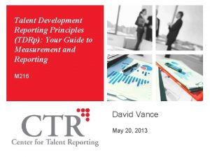 Talent Development Reporting Principles TDRp Your Guide to