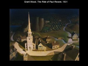 Grant Wood The Ride of Paul Revere 1931