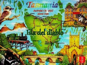 Isla del diablo La isla de Tasmania se