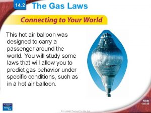 Gas laws hot air balloon