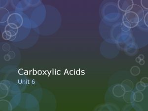 Carboxylic acid common name
