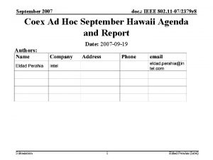 September 2007 doc IEEE 802 11 072379 r