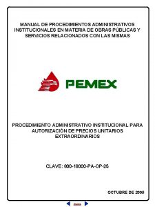 MANUAL DE PROCEDIMIENTOS ADMINISTRATIVOS INSTITUCIONALES EN MATERIA DE