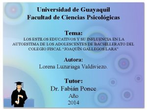 Universidad de Guayaquil Facultad de Ciencias Psicolgicas Tema