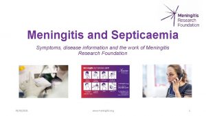 Meningitis and Septicaemia Symptoms disease information and the