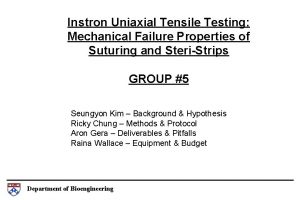 Instron Uniaxial Tensile Testing Mechanical Failure Properties of