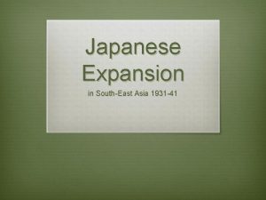 Growth of the japanese empire 1931-41